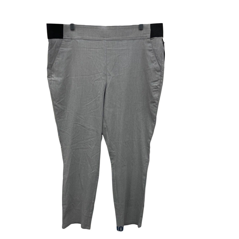 Simply Vera Vera Wang Grey Skinny Ankle Pants XXL Mid Rise Stretch Rayon Blend